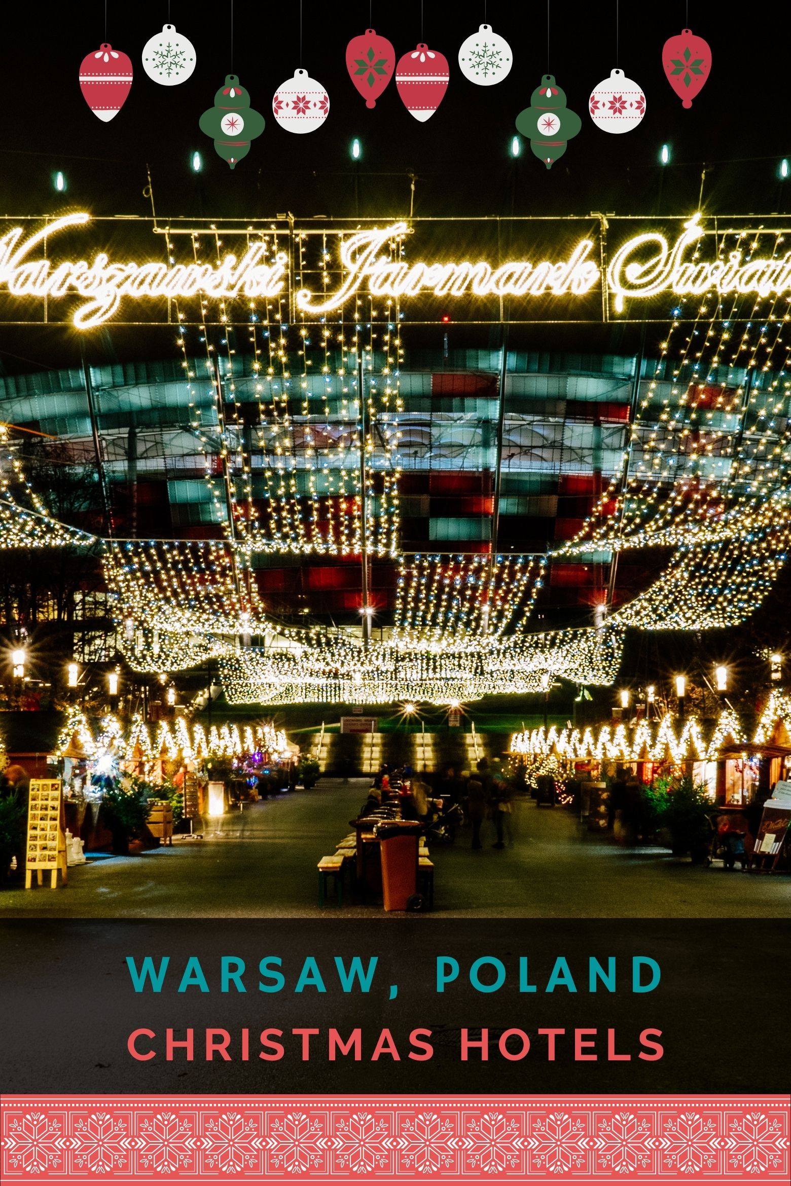Praga Christmas market in Warsaw, Poland